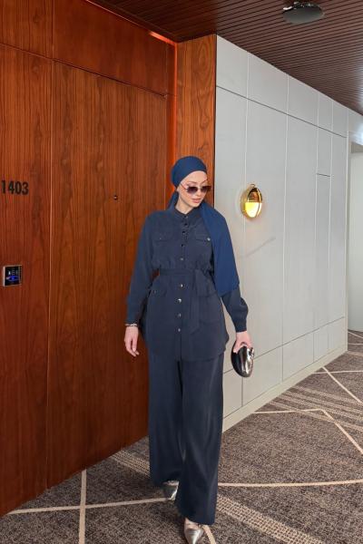 Asu Pantolon Takım Lacivert