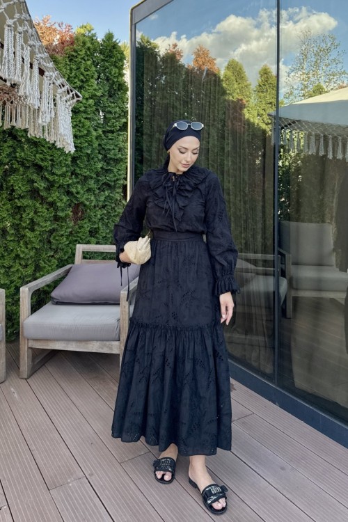 Azime Elbise Siyah
