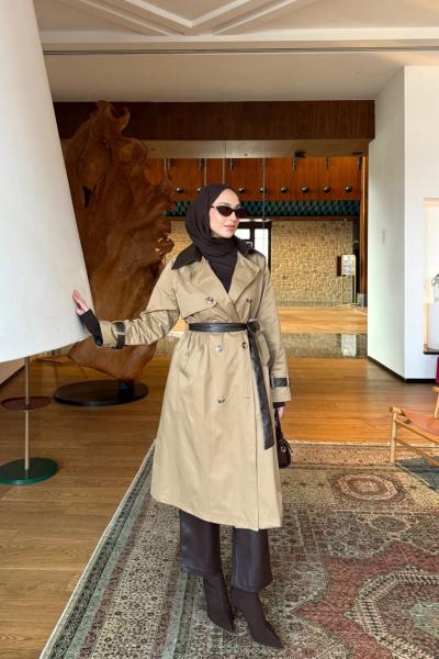 Ebrar Trençkot Camel