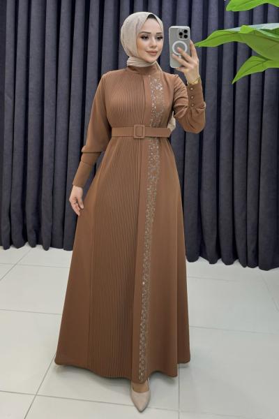 Türkay Elbise Kahverengi