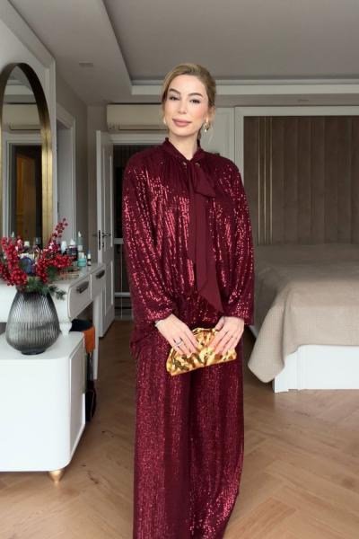 Zeren Pantolonlu Takım Kırmızı