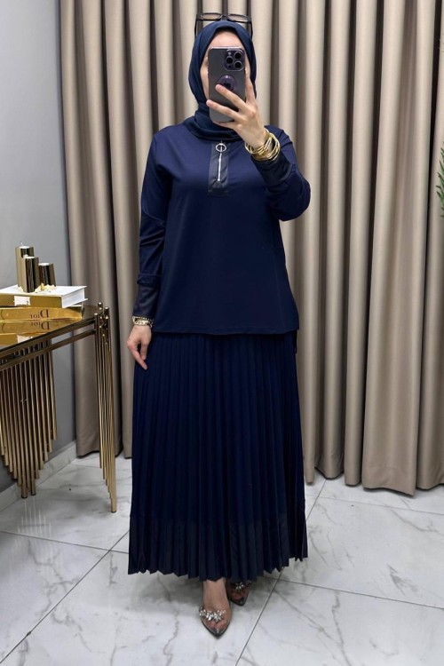 Begonya Takım Lacivert