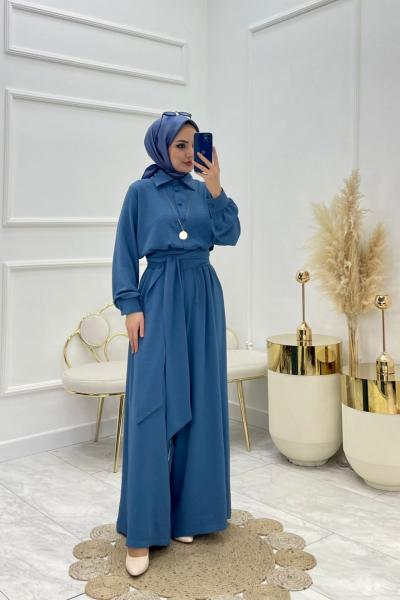 Alya Tesettür Tulum İndigo İndigo