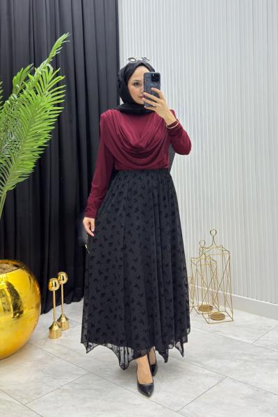 Flog Etek Kahverengi Siyah